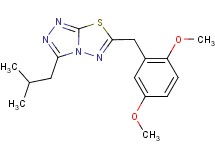 6-(2,5-dimethoxybenzyl)-3-isobutyl[1,2,4]triazolo[3,4-b][1,3,4]thiadiazole