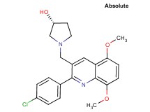 (3R)-1-{[2-(4-chlorophenyl)-5,8-dimethoxy-3-quinolinyl]methyl}-3-pyrrolidinol