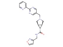 (1R*,5S*,6r)-N-(isoxazol-3-ylmethyl)-3-[(2-pyridin-2-ylpyrimidin-5-yl)methyl]-3-azabicyclo[3.1.0]hexane-6-carboxamide