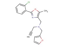 N-{[2-(2-chlorophenyl)-5-methyl-1,3-oxazol-4-yl]methyl}-N-(2-furylmethyl)-2-propyn-1-amine