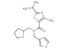2-isopropyl-4-methyl-N-(tetrahydrofuran-2-ylmethyl)-N-(3-thienylmethyl)-1,3-thiazole-5-carboxamide