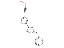 3-{5-[1-(pyridin-2-ylmethyl)-1H-1,2,3-triazol-4-yl]-3-thienyl}prop-2-yn-1-ol
