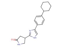 4-[4-(4-cyclohexylphenyl)-1H-imidazol-2-yl]-2-pyrrolidinone