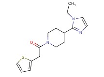 4-(1-ethyl-1H-imidazol-2-yl)-1-(2-thienylacetyl)piperidine