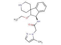 N-[(2R*,3R*)-2-ethoxy-2,3-dihydrospiro[indene-1,4'-piperidin]-3-yl]-2-(5-methyl-1H-pyrazol-1-yl)acetamide