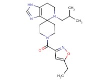 1'-[(5-ethylisoxazol-3-yl)carbonyl]-5-isobutyl-1,5,6,7-tetrahydrospiro[imidazo[4,5-c]pyridine-4,4'-piperidine]