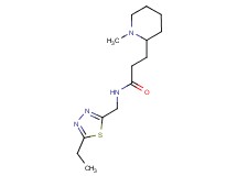 N-[(5-ethyl-1,3,4-thiadiazol-2-yl)methyl]-3-(1-methyl-2-piperidinyl)propanamide