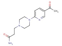3-[4-(5-acetyl-2-pyridinyl)-1-piperazinyl]propanamide
