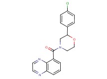5-{[2-(4-chlorophenyl)morpholin-4-yl]carbonyl}quinoxaline