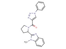 1-methyl-2-{1-[(1-phenyl-1H-1,2,3-triazol-4-yl)carbonyl]-2-pyrrolidinyl}-1H-benzimidazole