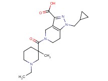 1-(cyclopropylmethyl)-5-[(1-ethyl-3-methylpiperidin-3-yl)carbonyl]-4,5,6,7-tetrahydro-1H-pyrazolo[4,3-c]pyridine-3-carboxylic acid