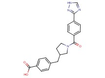 4-({1-[4-(1H-1,2,4-triazol-3-yl)benzoyl]pyrrolidin-3-yl}methyl)benzoic acid
