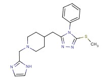 1-(1H-imidazol-2-ylmethyl)-4-{[5-(methylthio)-4-phenyl-4H-1,2,4-triazol-3-yl]methyl}piperidine