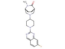 (1S*,5R*)-3-[1-(7-fluoroquinazolin-2-yl)piperidin-4-yl]-6-methyl-3,6-diazabicyclo[3.2.2]nonan-7-one