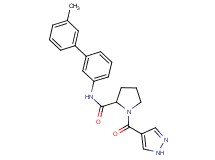 N-(3'-methyl-3-biphenylyl)-1-(1H-pyrazol-4-ylcarbonyl)prolinamide