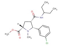 methyl (2S*,4S*,5R*)-5-(3-chlorophenyl)-4-{[(1-ethylpropyl)amino]carbonyl}-1-methyl-2-pyrrolidinecarboxylate