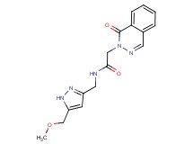 N-{[5-(methoxymethyl)-1H-pyrazol-3-yl]methyl}-2-(1-oxo-2(1H)-phthalazinyl)acetamide
