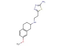 5-{2-[(7-methoxy-1,2,3,4-tetrahydronaphthalen-2-yl)amino]ethyl}-1,3,4-thiadiazol-2-amine