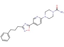 4-{5-[3-(3-phenylpropyl)-1,2,4-oxadiazol-5-yl]pyridin-2-yl}piperazine-1-carboxamide