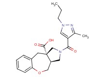 (3aS*,10aS*)-2-[(3-methyl-1-propyl-1H-pyrazol-4-yl)carbonyl]-2,3,3a,4-tetrahydro-1H-[1]benzoxepino[3,4-c]pyrrole-10a(10H)-carboxylic acid