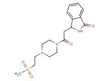 3-(2-{4-[2-(methylsulfonyl)ethyl]piperazin-1-yl}-2-oxoethyl)isoindolin-1-one