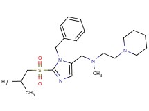 N-{[1-benzyl-2-(isobutylsulfonyl)-1H-imidazol-5-yl]methyl}-N-methyl-2-(1-piperidinyl)ethanamine