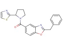 2-benzyl-5-{[2-(1,3-thiazol-2-yl)-1-pyrrolidinyl]carbonyl}-1,3-benzoxazole