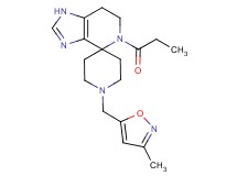 1'-[(3-methylisoxazol-5-yl)methyl]-5-propionyl-1,5,6,7-tetrahydrospiro[imidazo[4,5-c]pyridine-4,4'-piperidine]