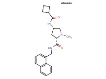 (2S,4S)-4-[(cyclobutylcarbonyl)amino]-1-methyl-N-(1-naphthylmethyl)pyrrolidine-2-carboxamide