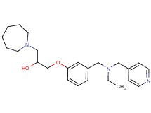 1-(1-azepanyl)-3-(3-{[ethyl(4-pyridinylmethyl)amino]methyl}phenoxy)-2-propanol