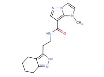 1-methyl-N-[2-(4,5,6,7-tetrahydro-2H-indazol-3-yl)ethyl]-1H-imidazo[1,2-b]pyrazole-7-carboxamide