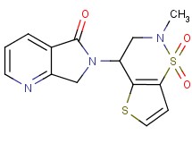 6-(2-methyl-1,1-dioxido-3,4-dihydro-2H-thieno[2,3-e][1,2]thiazin-4-yl)-6,7-dihydro-5H-pyrrolo[3,4-b]pyridin-5-one