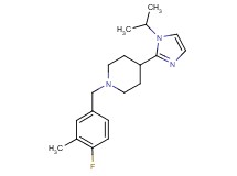 1-(4-fluoro-3-methylbenzyl)-4-(1-isopropyl-1H-imidazol-2-yl)piperidine