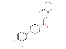 1-{3-[4-(3-chloro-4-fluorophenyl)piperazin-1-yl]-3-oxopropyl}piperidin-2-one