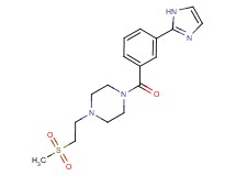 1-[3-(1H-imidazol-2-yl)benzoyl]-4-[2-(methylsulfonyl)ethyl]piperazine
