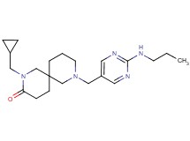 2-(cyclopropylmethyl)-8-{[2-(propylamino)-5-pyrimidinyl]methyl}-2,8-diazaspiro[5.5]undecan-3-one
