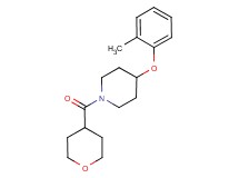 4-(2-methylphenoxy)-1-(tetrahydro-2H-pyran-4-ylcarbonyl)piperidine