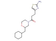 4-{3-[2-(cyclohexylmethyl)-4-morpholinyl]-3-oxopropyl}-1,3-thiazol-2-amine