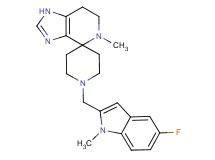 1'-[(5-fluoro-1-methyl-1H-indol-2-yl)methyl]-5-methyl-1,5,6,7-tetrahydrospiro[imidazo[4,5-c]pyridine-4,4'-piperidine]