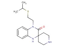 4'-[2-(isopropylthio)ethyl]-1',4'-dihydro-3'H-spiro[piperidine-4,2'-quinoxalin]-3'-one hydrochloride