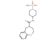 N-[1-(methylsulfonyl)piperidin-4-yl]-2,3,4,5-tetrahydro-1-benzoxepine-4-carboxamide