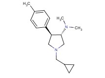 (3S*,4R*)-1-(cyclopropylmethyl)-N,N-dimethyl-4-(4-methylphenyl)pyrrolidin-3-amine