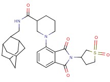 N-(2-adamantylmethyl)-1-[2-(1,1-dioxidotetrahydro-3-thienyl)-1,3-dioxo-2,3-dihydro-1H-isoindol-4-yl]-3-piperidinecarboxamide