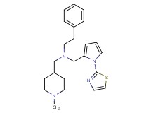 N-[(1-methyl-4-piperidinyl)methyl]-2-phenyl-N-{[1-(1,3-thiazol-2-yl)-1H-pyrrol-2-yl]methyl}ethanamine