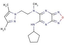N'-cyclopentyl-N-[2-(3,5-dimethyl-1H-pyrazol-1-yl)ethyl]-N-methyl[1,2,5]oxadiazolo[3,4-b]pyrazine-5,6-diamine