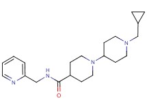 1'-(cyclopropylmethyl)-N-(pyridin-2-ylmethyl)-1,4'-bipiperidine-4-carboxamide