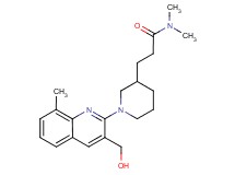 3-{1-[3-(hydroxymethyl)-8-methyl-2-quinolinyl]-3-piperidinyl}-N,N-dimethylpropanamide
