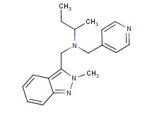 N-[(2-methyl-2H-indazol-3-yl)methyl]-N-(pyridin-4-ylmethyl)butan-2-amine