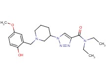 N,N-diethyl-1-[1-(2-hydroxy-5-methoxybenzyl)-3-piperidinyl]-1H-1,2,3-triazole-4-carboxamide