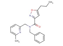 N-benzyl-N-[(6-methyl-2-pyridinyl)methyl]-5-propyl-3-isoxazolecarboxamide